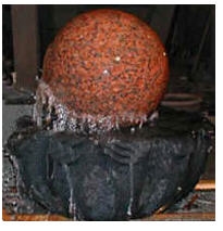 Red Granite Floating Ball Fountains