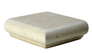 Pier Caps, Quoins, Filetto Rosso Ionico Beige Limestone