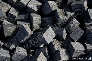 Gray Granite Cubes 4x4x6 Cut, G654 Grey Granite