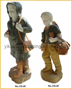 Granite Carving Head Status,Character Figure Statues, White Granite Sculpture