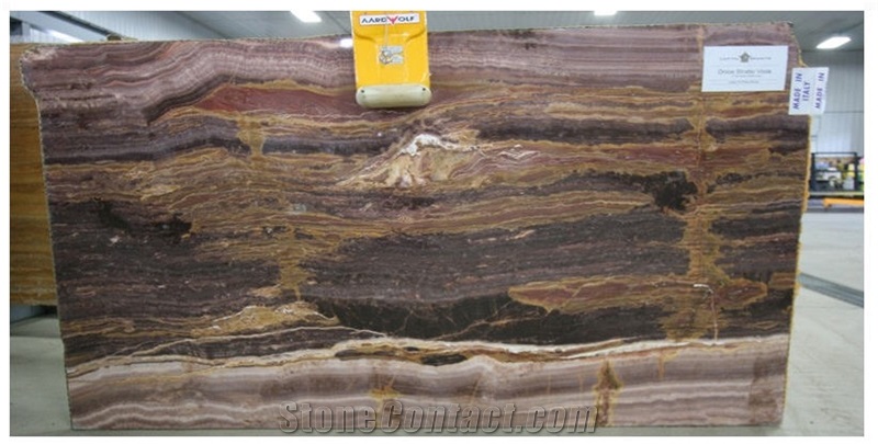 Onice Striato Viola Slabs, Onice Viola Onyx Slabs