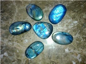 Labradorite / Spectrolite Stone, Gemstone, Precious Stone, Labradorite Blue Green Granite Precious Stone
