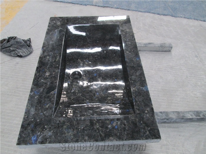 Volga Blue Granite Rectangle Basins