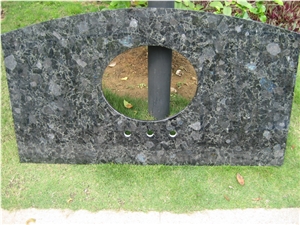 Volga Diamond Vanity Tops, Volga Blue Granite Vanity Tops