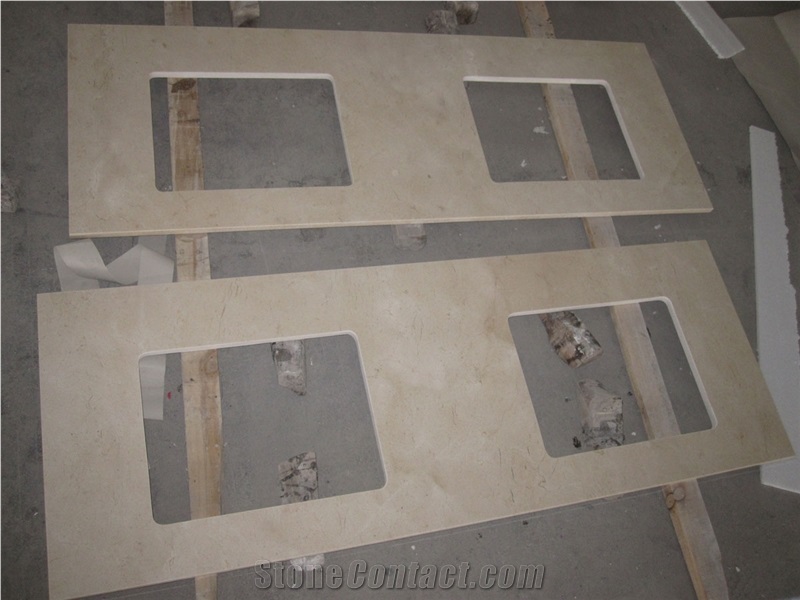 Crema Marfil Marble Countertops, Spain Beige Marble Countertops