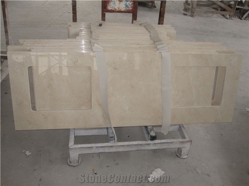 Crema Marfil Marble Countertops, Spain Beige Marble Countertops