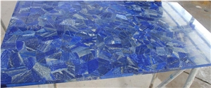 Lapiz Lazuli Blue Semiprecious Stone Tiles and Slabs