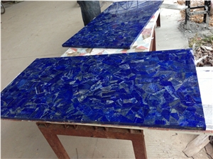 Lapiz Lazuli Blue Semiprecious Stone Tiles and Slabs