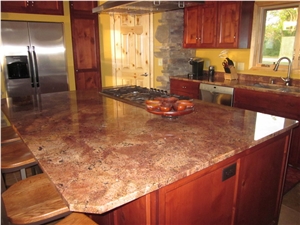 Bordeaux Granite Kitchen Island Top, Countertop, Bordeaux Fuji Granite Kitchen Island Top Bordeaux Granite Kitchen Island Top, Countertop, Bordeaux Fuji Granite Kitchen Island Top