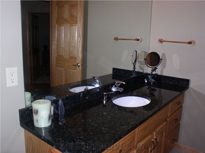 Verde Butterfly Granite Vanity Top, Green Granite