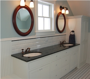Verde Butterfly Granite Vanity Top, Green Granite