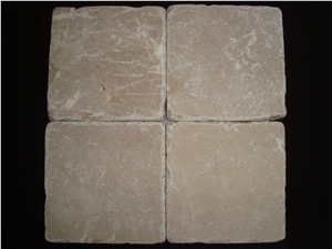 Tumbled Burdur Beige Marble 10cmx10cm Tiles