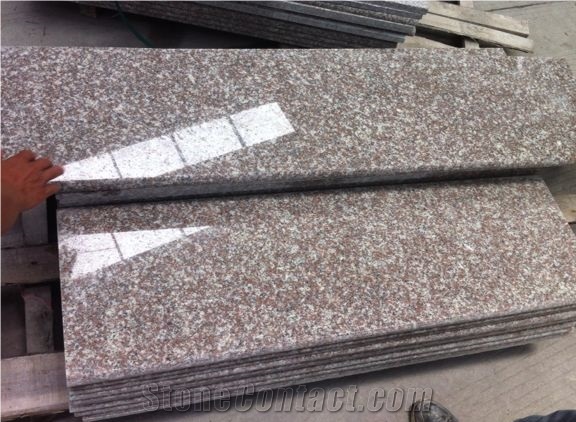 G664 China Luoyuan Red,G3564 Luna Pearl Granite Polished/Flamed Steps,Stairs