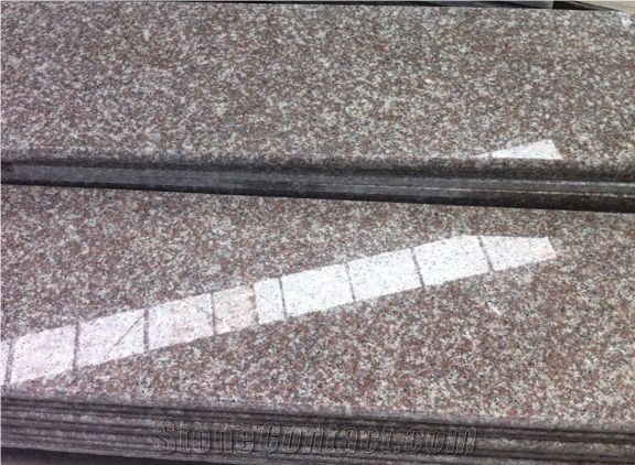 G664 China Luoyuan Red,G3564 Luna Pearl Granite Polished/Flamed Steps,Stairs