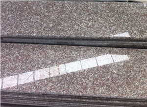 G664 China Luoyuan Red,G3564 Luna Pearl Granite Polished/Flamed Steps,Stairs