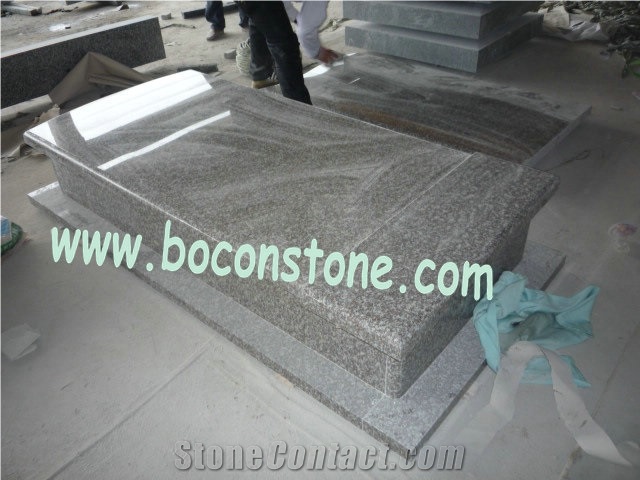 G664 Luoyuan Red Granite Monument,tombstone,Chinese Red Color, European Style, Russian Style