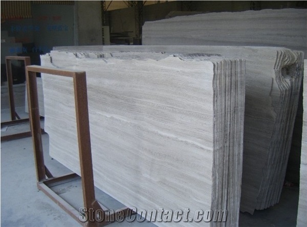 Grey Wooden Grain Marble Polished Tiles and Slabs