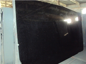 Polish Black Galaxy Granite Slab,tile