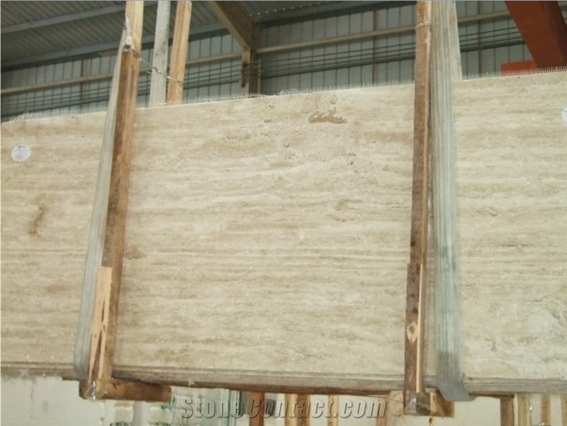 Polished Travertine Light Slabs