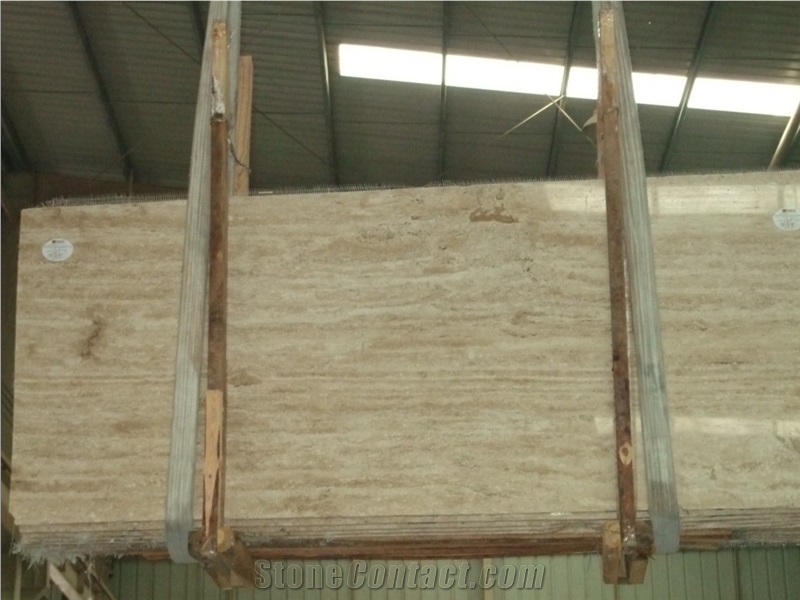 Polished Travertine Light Slabs