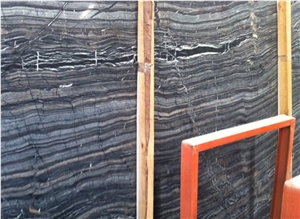 Tree Black Polished &flamed Marble Slabs,Tiles.