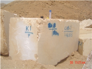 Cream Marble Blocks, Iran Beige Marble