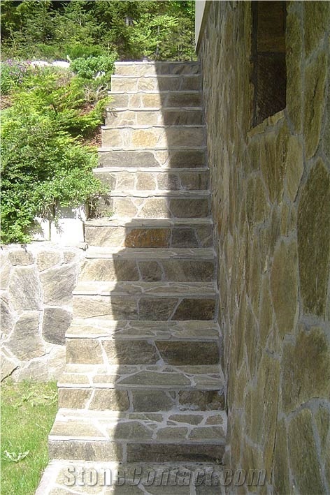 Slovenia Grey Slate Stairs