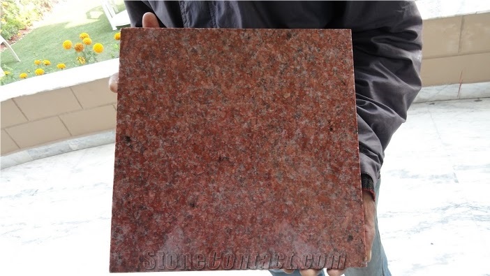 Ruby Red Granite Tiles, Slabs