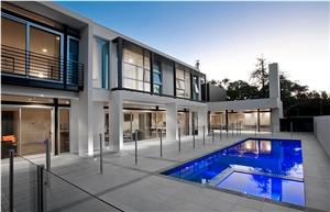 Highland Grey Granite Pool Deck Pavers, Coping