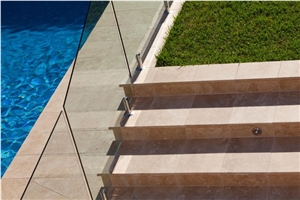 Olympus Travertine Honed Pavements, Olympus Beige Travertine Pavements