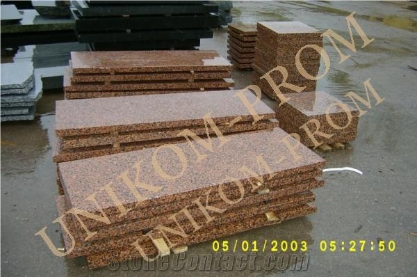 Emeljanov Granite Wall Tiles, Ukraine Red Granite