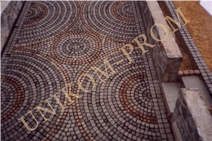 Tokovskij Granite Landscaping Cobble, Pavers, Tokovskij Red Granite Cobbles