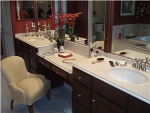 Crema Marfil Marble Vanity, Crema Marfil Beige Marble Bath Tops