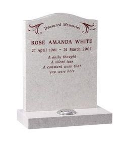 Warwick Grey Granite Tombstone Warwick Grey Granite Tombstone
