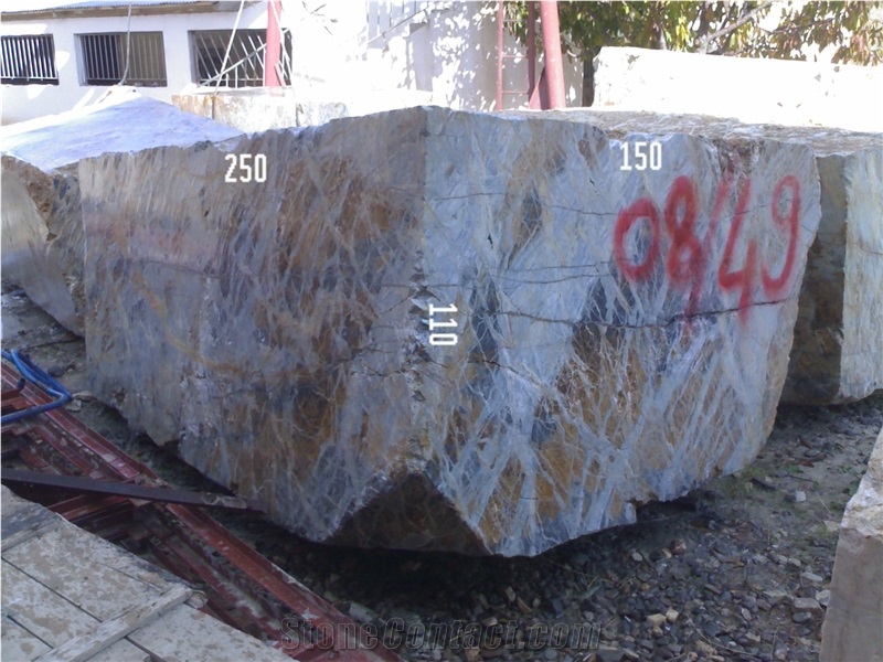 Aqua Azul, Blue Jeans Marble Block