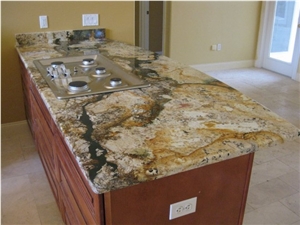Antique Persa Gold Granite Countertop, Antique Persa Gold Yellow Granite Countertop