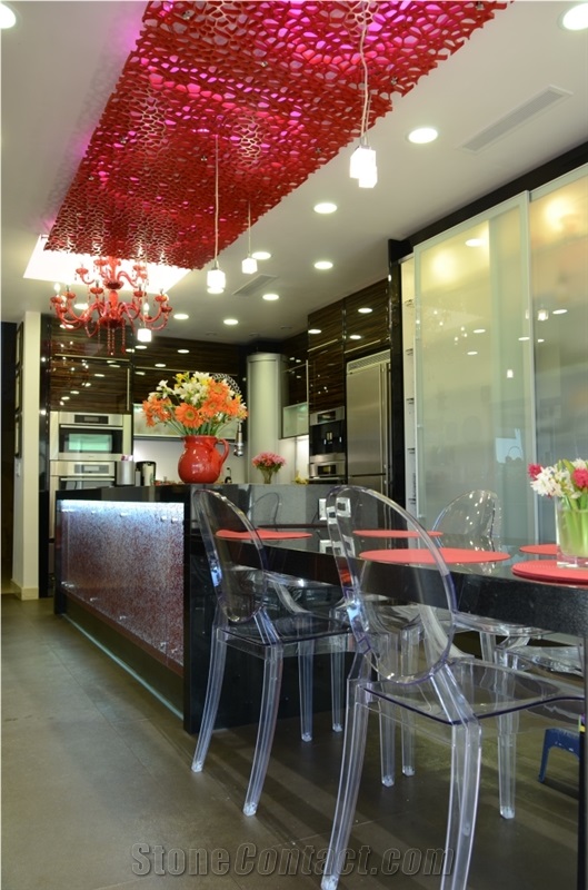 Hallandale Beach Kitchen Remodeling Project, Absolute Black Granite Kitchen Remodeling