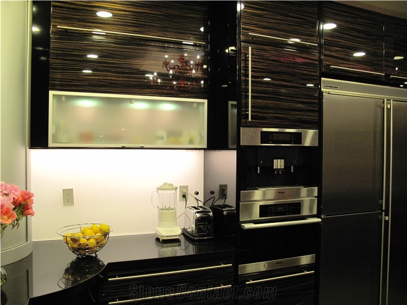Hallandale Beach Kitchen Remodeling Project, Absolute Black Granite Kitchen Remodeling