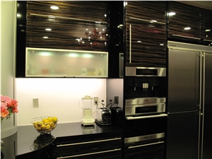 Hallandale Beach Kitchen Remodeling Project, Absolute Black Granite Kitchen Remodeling