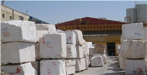 Marble Stone Blocks, Iran White Marble