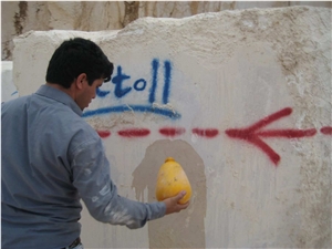 Marble Stone Blocks, Iran White Marble