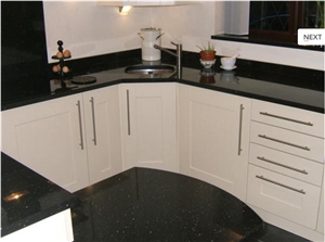Nero Angola Granite Kitchen Countertop, Angola Black Granite Kitchen Countertops