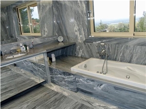 Dionyssos Pentelicon Grey Blue Marble Bathroom Design Dionyssos Pentelicon Grey Blue Marble Bathroom Design