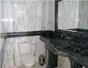 Veria Green Marble Bath Top, Penteli Green Marble Wall Tiles, Dionyssos Pentelicon Green Marble Bath Top