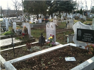 Marmara Striped Application Monuments, Tombstones, Marmara White Marble Tombstones