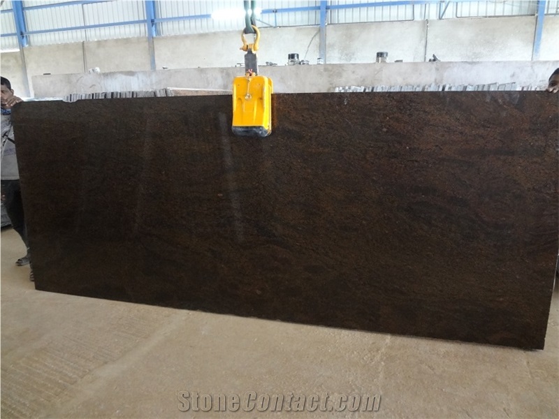 Cheetah Brown Granite Slabs, India Brown Granite