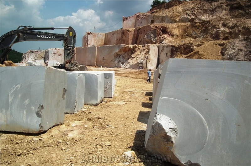 Topkara Olive Pearl Marble Block, Turkey Grey Marble
