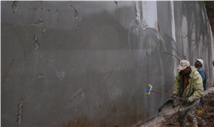 Topkara Olive Pearl Marble Block, Turkey Grey Marble