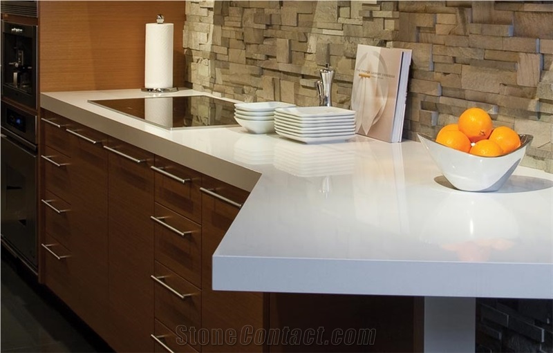 Cambria White Cliff Countertop, Cambria Sussex Quartz Stone Island Top