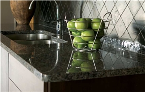 Green Uba Tuba Granite Kitchen Countertop, Verde Ubatuba Green Granite Kitchen Countertops